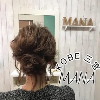 ヘアアレンジ Salon Mana✨三貴のマツエク・マツパデザイン