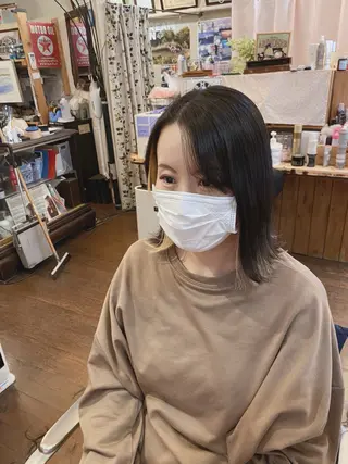 ミディアム カラー ブルーヘブン TAKESHIのヘアスタイル