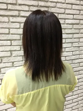 セミロング パーマ Lapel green所属・Lapelgreen 森町 / AOIのヘアスタイル