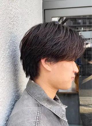 ショート パーマ メンズ 野間 祐哉のヘアスタイル