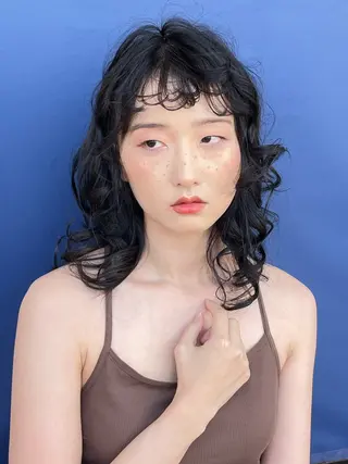 パーマ Hair&Makeup Ke' International　神楽坂所属・坂庭 千風のヘアスタイル