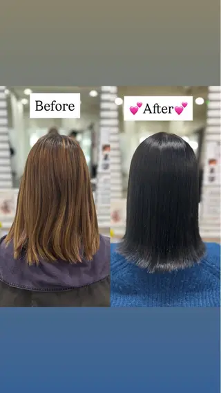 ミディアム 💌美容室/韓国 ヘア/MIYU💌のヘアスタイル