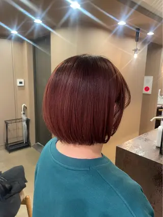 ショート カラー 暖色/ブリーチ/メン ズパーマ/ﾐﾜﾁｶｺのヘアスタイル