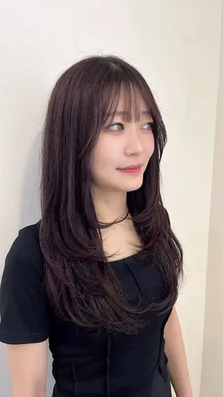 ロング 韓国×巻ける髪質改善 💍maki💍のヘアスタイル