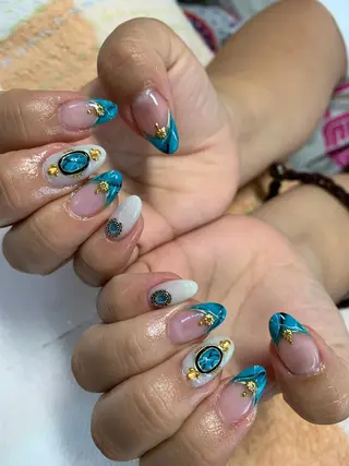 ネイル rukianail 新里のネイルデザイン