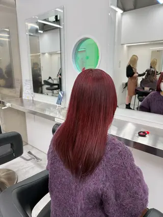 ロング カラー 中韓レイヤー/ ブラウン🤎はやとのヘアスタイル