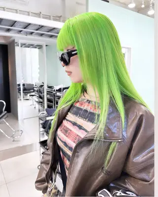 ロング カラー CS made by SHACHU 大阪堀江店【シーエス メイド バイ シャチュー】所属・デザイン特化ブリーチ 堀江美容室/ぱぴのヘアスタイル