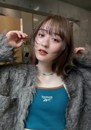 ミディアム カラー レイヤー/柔色 カラー/SAkiのヘアスタイル