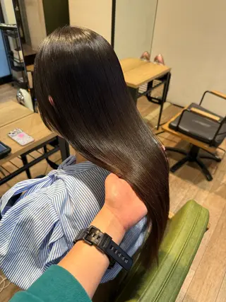 ロング カラー Hair Design lima所属・耳つぼ/クロスパーマ /イシグロのヘアスタイル