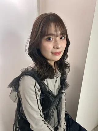 セミロング 🫧レイヤーカット／ 蓮沼実奈🫧のヘアスタイル