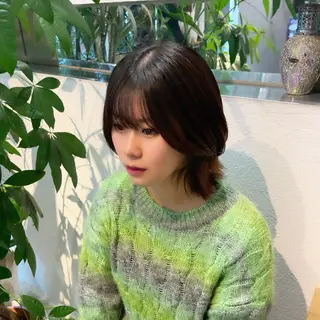 ショート suzuka/透明感 カラー 美髪縮毛矯正のヘアスタイル