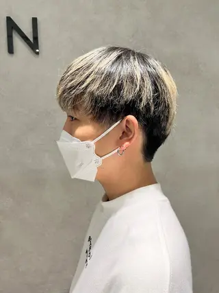 メンズ 髪質改善/縮毛矯正 艶カラー/珠聡のヘアスタイル