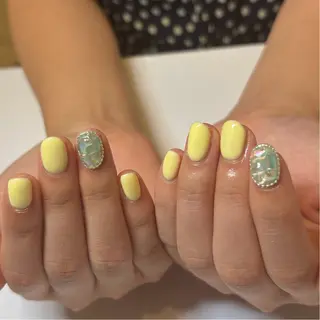 ネイル ️🩵Merci Miyu 南堀江️のネイルデザイン