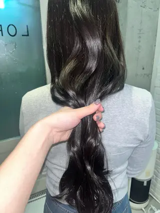 ロング カラー くすみカラー/ パーマ/ろーれんのヘアスタイル