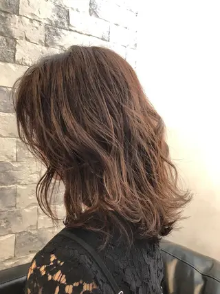 セミロング カラー パーマ ヘアアレンジ メンズ キッズ ネイル マツエク・マツパ AUBE HAIRazul吉祥寺所属・綺麗な髪質にしたい方 限定🌈清水　祥のヘアスタイル