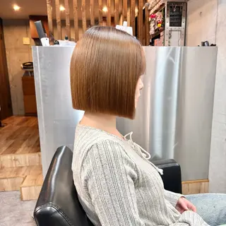 ショート カラー パーマ ヘアアレンジ メンズ ショートボブ髪質改善 縮毛矯正のプロ山道潤のヘアスタイル