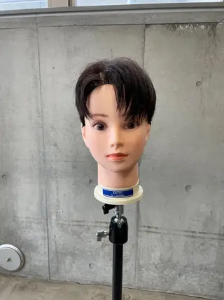 パーマ メンズ 韓国リアルハッシュ レイヤーカットのヘアスタイル