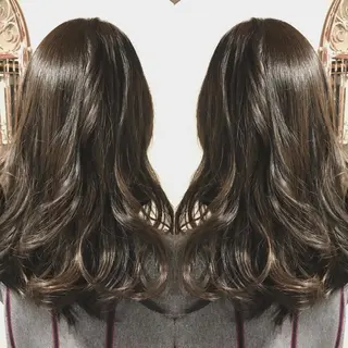 ロング カラー パーマ 【天満1艶髪】潤艶/ 髪質改善🌹釣本竜哉のヘアスタイル