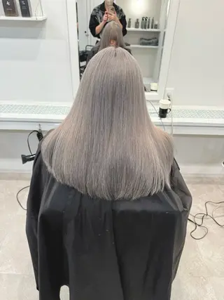 セミロング カラー ヘアアレンジ SALOWIN京都河原町Suite店所属・外国人風レイヤー/ ハイトーンSHUのヘアスタイル