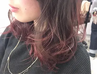 セミロング カラー 透明感カラー× レイヤーカット✨高梨のヘアスタイル