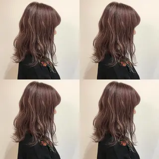 ミディアム カラー 嶋佐 昌大 シマサマオのヘアスタイル