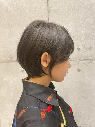 ショート ショート白髪染め無料 ／河瀬謙介のヘアスタイル