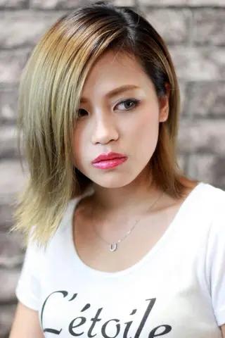 ミディアム 柴田 陽平のヘアスタイル