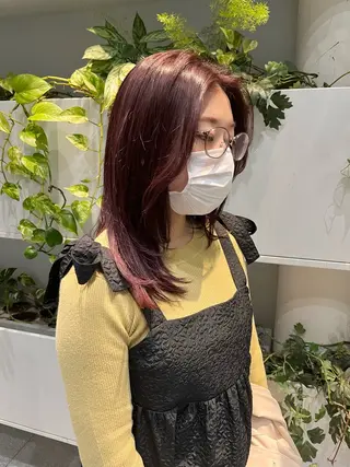 ミディアム カラー くさかみさき🌼暖色 /耳つぼ/オタク🌼のヘアスタイル