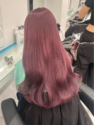 ロング カラー トレンド暖色ヘア🍒 miu🍒のヘアスタイル