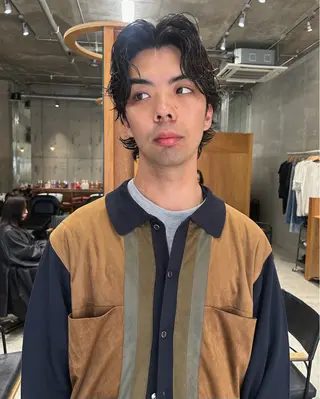 メンズ 柔らかいオリーブ🍃 カラーNatsumiのヘアスタイル