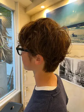 パーマ 🩷ྀི暖色カラー 🫧ྀིススマゴチヨのヘアスタイル