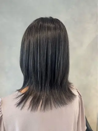 ミディアム カラー 清水 洋孝のヘアスタイル