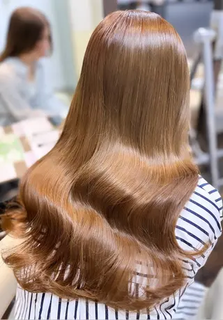 ロング AVANCE.西田辺所属・木本晴香/髪質改善 /艶カラー透明感のヘアスタイル