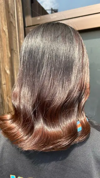 ミディアム ❄️艶カラー/レイヤ ー/ボブ/mao❄️のヘアスタイル