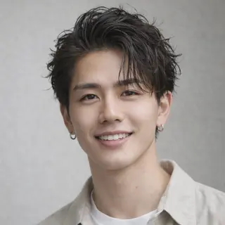 メンズ 表参道フェザーパーマ ニュアンスパーマのヘアスタイル