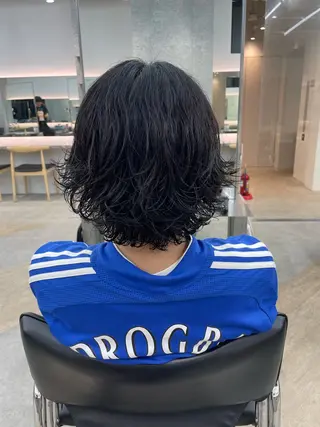 パーマ メンズ メンズ/シャドウ/ 波巻き/kyogoのヘアスタイル