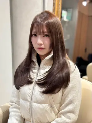 ロング カラー Maison Annex【心斎橋/レイヤーカット/ブリーチなしダブルカラー/髪質改善カラー】所属・レイヤーカット/ 心斎橋 MACOのヘアスタイル