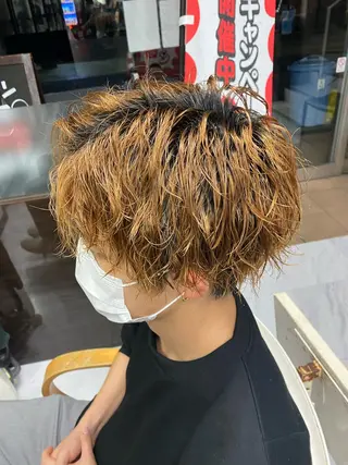 パーマ メンズ 🌴パーマオタク🌴 長谷川　諒佑🌈のヘアスタイル