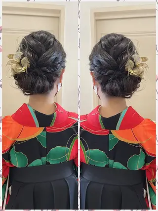 ヘアアレンジ ビーアトリエ目黒所属・ヘアセット着付け目黒 駅すぐ　松永香代子のヘアスタイル