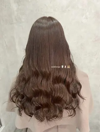 ロング カラー 透明感カラー🪼🩵 𝐑𝐢𝐧のヘアスタイル