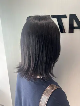 ミディアム カラー 💗愛され暖色💗 ピンク/レッド💗のヘアスタイル