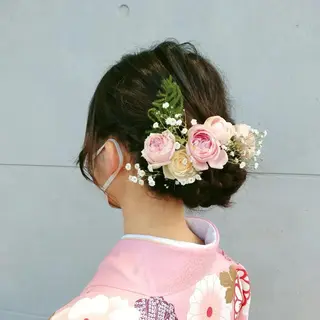 ショート カラー パーマ メンズ キッズ マツエク・マツパ sara 荒井店のヘアスタイル