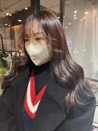 ロング カラー 💖デザインカラー/ タダ ハナカ💖のヘアスタイル