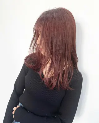 ロング カラー 宮本 円のヘアスタイル