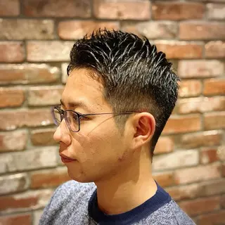 ショート メンズ HIROGINZAプレミアムバーバー赤坂店所属・田中 千恩のヘアスタイル