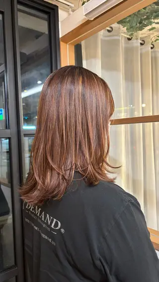 セミロング MASHU Grandvase所属・めい/透明感カラー /似合わせカットのヘアスタイル