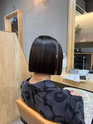 ショート カラー 神戸ボブ✂️ ioe三宮/田 伸佳のヘアスタイル