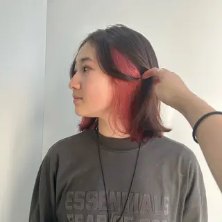 カラー 🍓ダメージレスで 可愛く🍓HINAのヘアスタイル