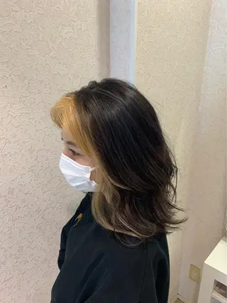 ミディアム カラー ブリーチパーマ🌍 正木天のヘアスタイル