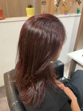 セミロング かりん髪質改善 /メンズカットのヘアスタイル